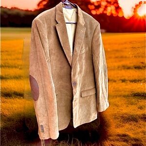 Tommy Hilfiger Saddlebred Corduroy Blazer Jacket L42 Dark Brown